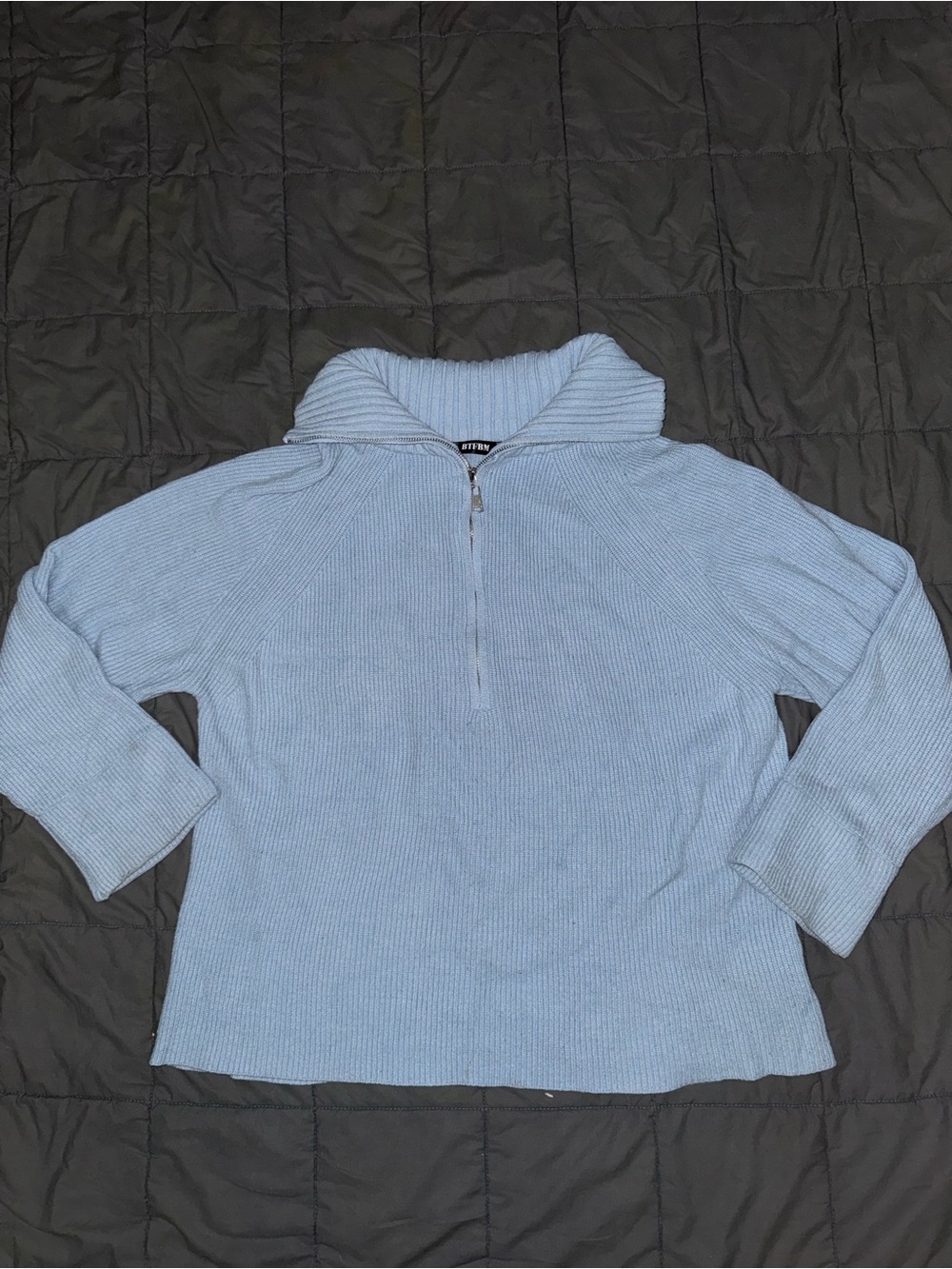 Amazon brand quarter zip knit sweater